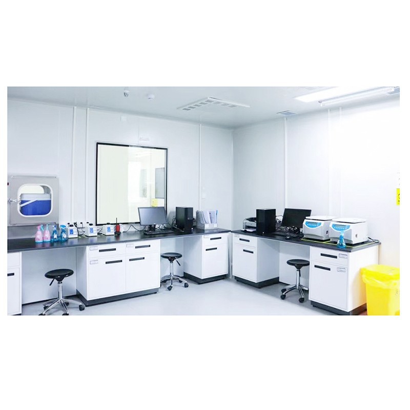 Floor mounted lab bench